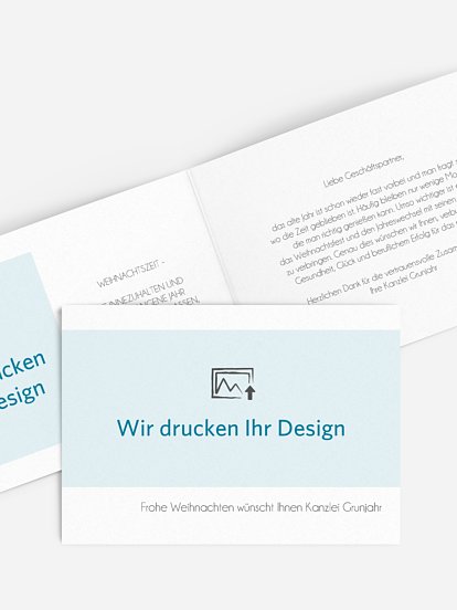 Geschäftliche Weihnachtskarte Persönliche Note