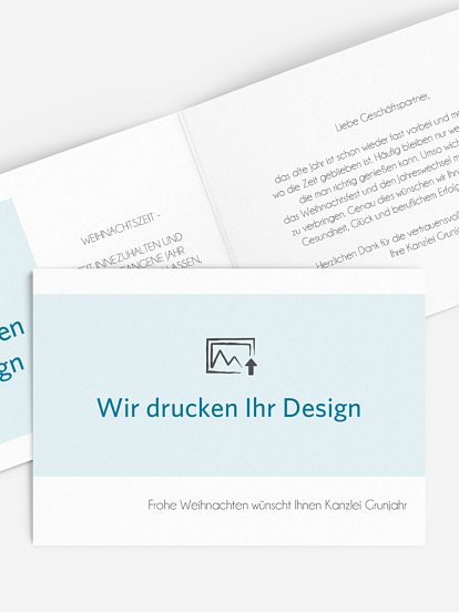 Geschäftliche Weihnachtskarte Persönliche Note