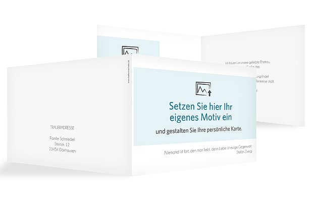 Trauerkarte Persönliche Note