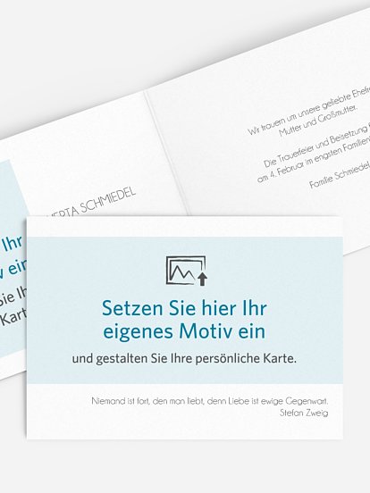 Trauerkarte Persönliche Note
