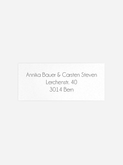 Absenderaufkleber Hochzeit Gestaltungsfreiheit