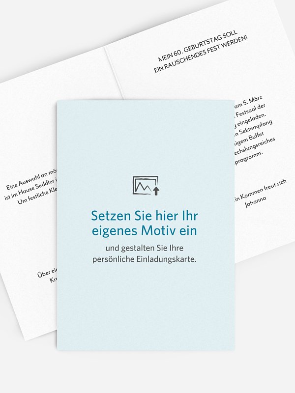 Einladung 60. Geburtstag Gestaltungsfreiheit