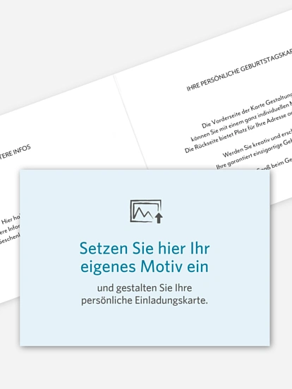 Geburtstagseinladung Gestaltungsfreiheit