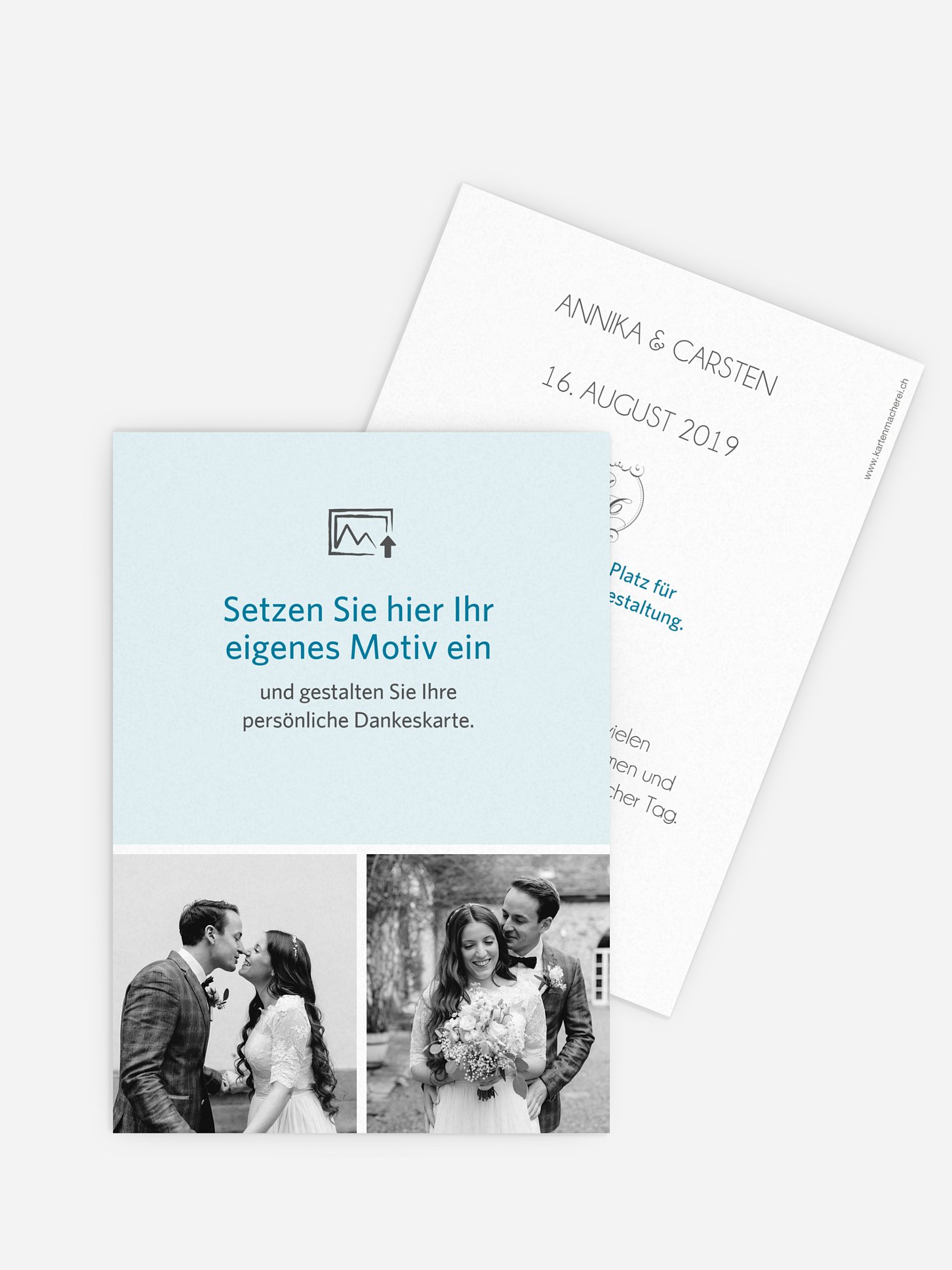Dankeskarte Hochzeit Gestaltungsfreiheit