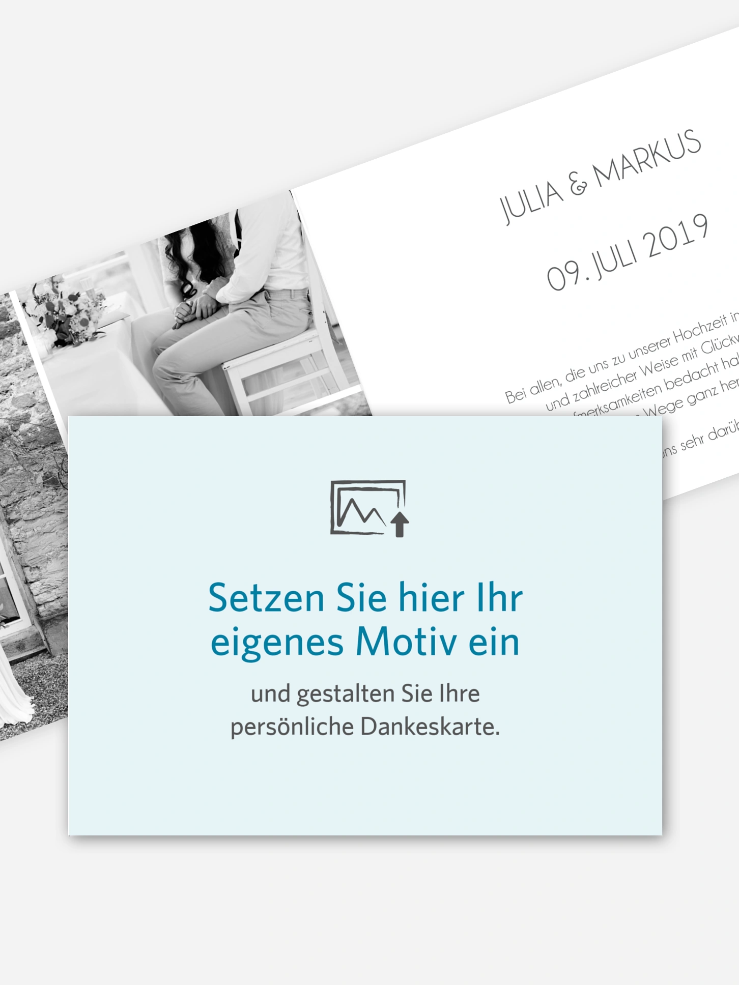 Dankeskarte Hochzeit Gestaltungsfreiheit