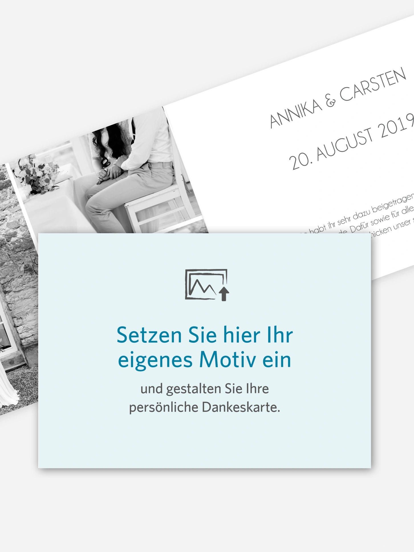 Dankeskarte Hochzeit Gestaltungsfreiheit