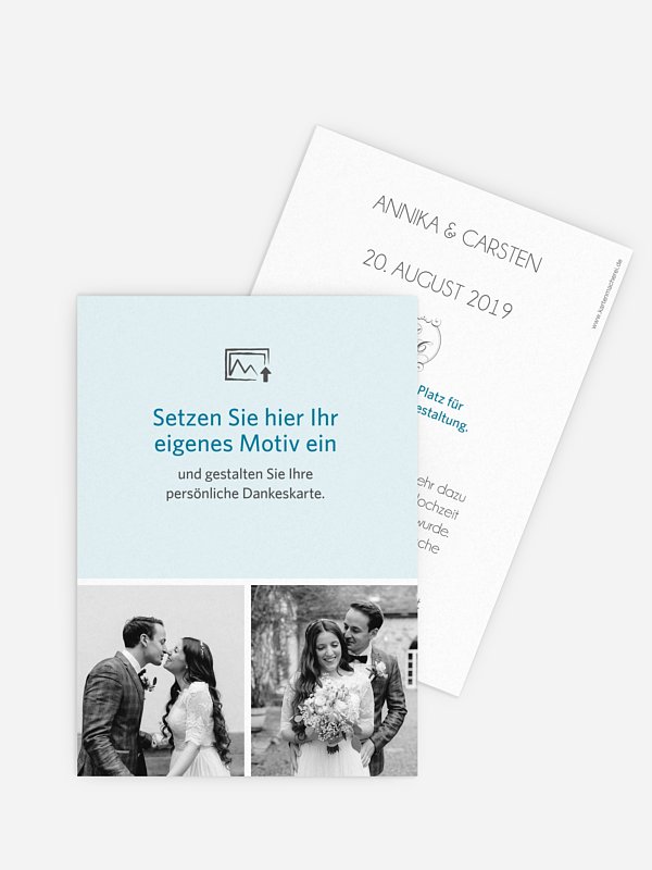 Dankeskarte Hochzeit Gestaltungsfreiheit