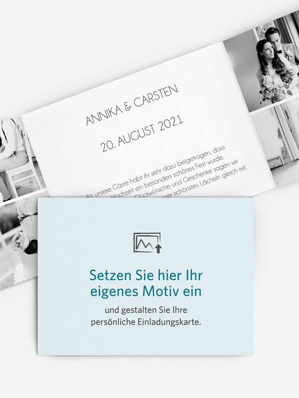 Dankeskarte Hochzeit Gestaltungsfreiheit
