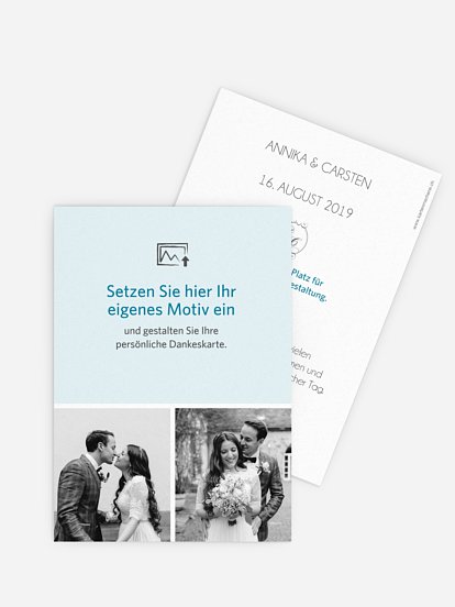 Dankeskarte Hochzeit Gestaltungsfreiheit