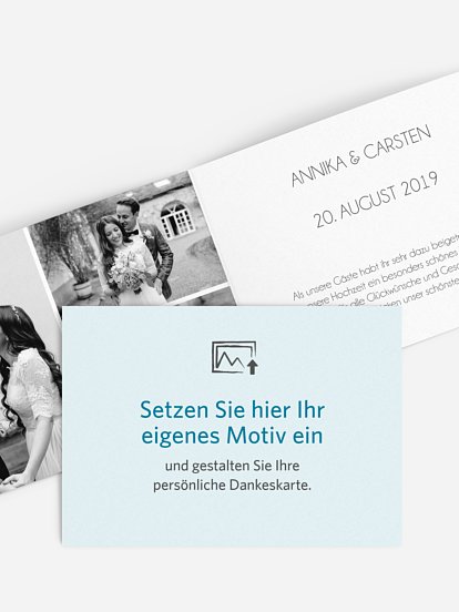 Dankeskarte Hochzeit Gestaltungsfreiheit