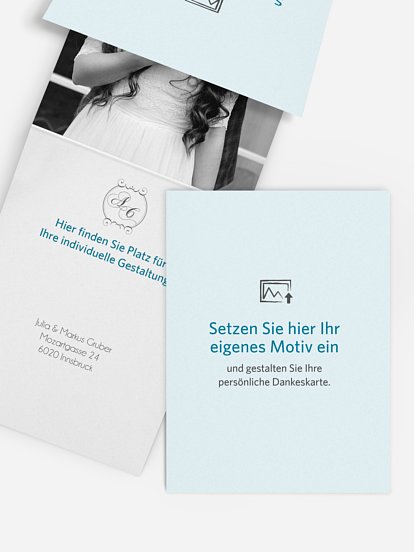 Dankeskarte Hochzeit Gestaltungsfreiheit