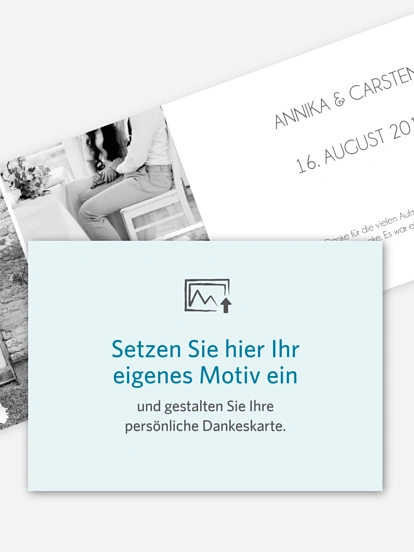 Dankeskarte Hochzeit Gestaltungsfreiheit