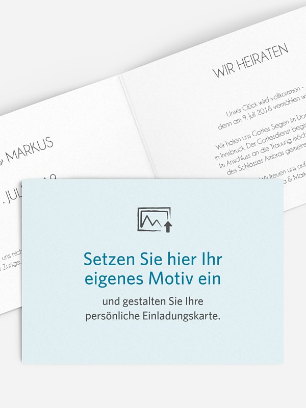 Hochzeitseinladung Gestaltungsfreiheit