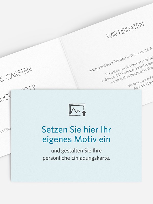 Hochzeitseinladung Gestaltungsfreiheit