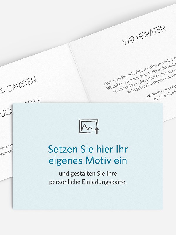 Hochzeitseinladung Gestaltungsfreiheit