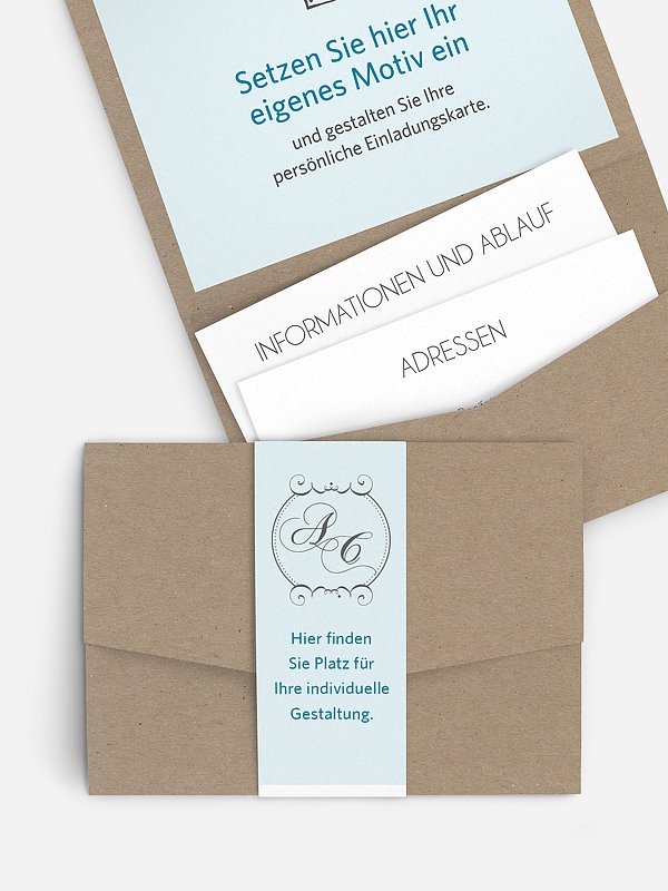 Hochzeitseinladung Gestaltungsfreiheit