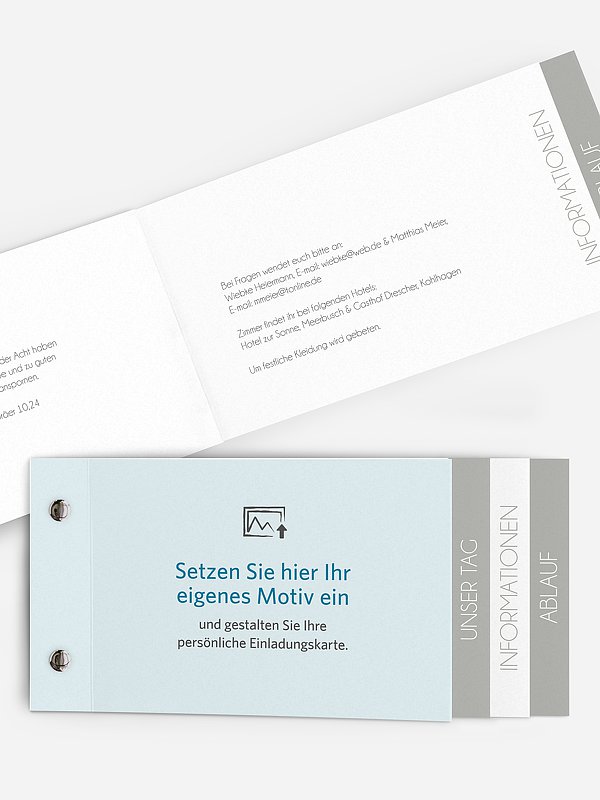 Hochzeitseinladung Gestaltungsfreiheit