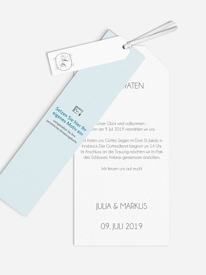 Hochzeitseinladung Gestaltungsfreiheit