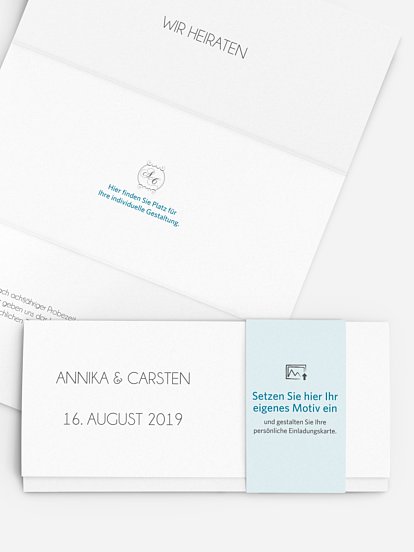Hochzeitseinladung Gestaltungsfreiheit