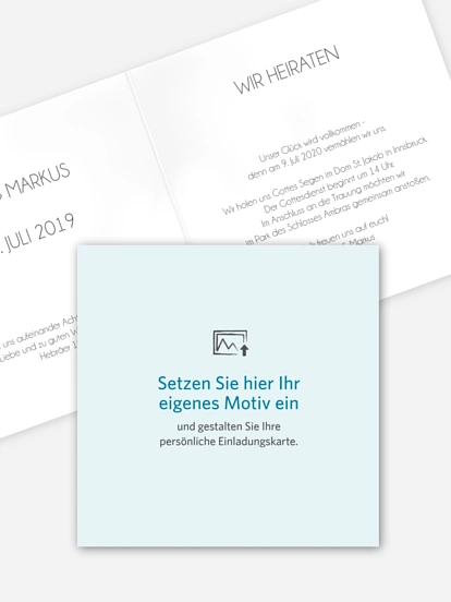 Hochzeitseinladung Gestaltungsfreiheit