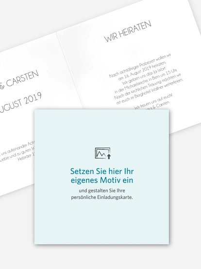 Hochzeitseinladung Gestaltungsfreiheit