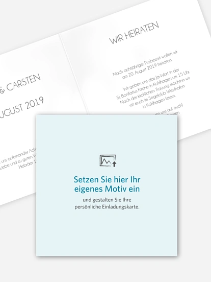 Hochzeitseinladung Gestaltungsfreiheit
