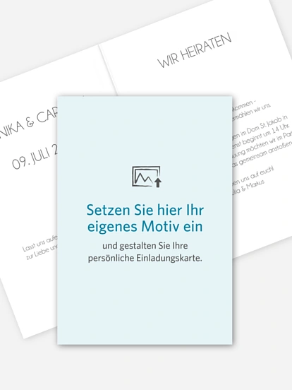 Hochzeitseinladung Gestaltungsfreiheit