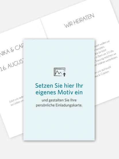 Hochzeitseinladung Gestaltungsfreiheit