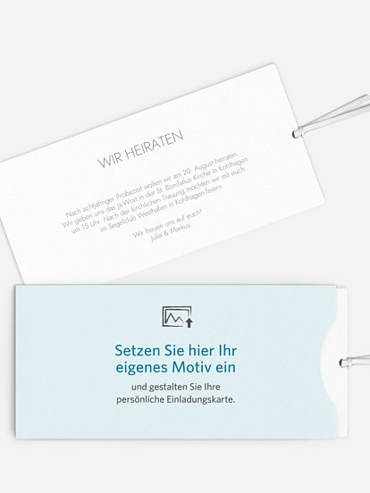 Hochzeitseinladung Gestaltungsfreiheit