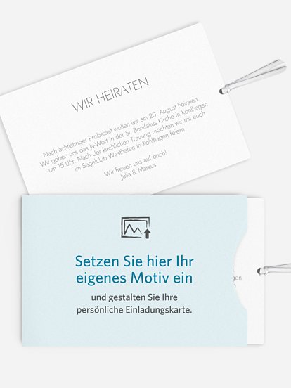Hochzeitseinladung Gestaltungsfreiheit