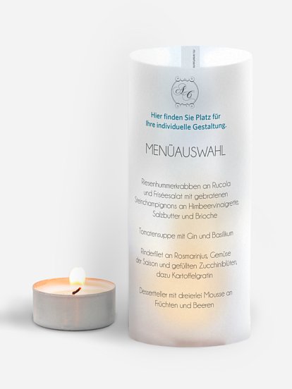 Menükarte Hochzeit Gestaltungsfreiheit