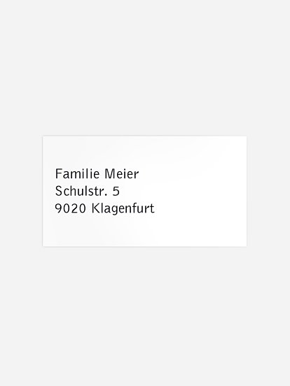 Empfängeraufkleber Trauer Gestaltungsfreiheit