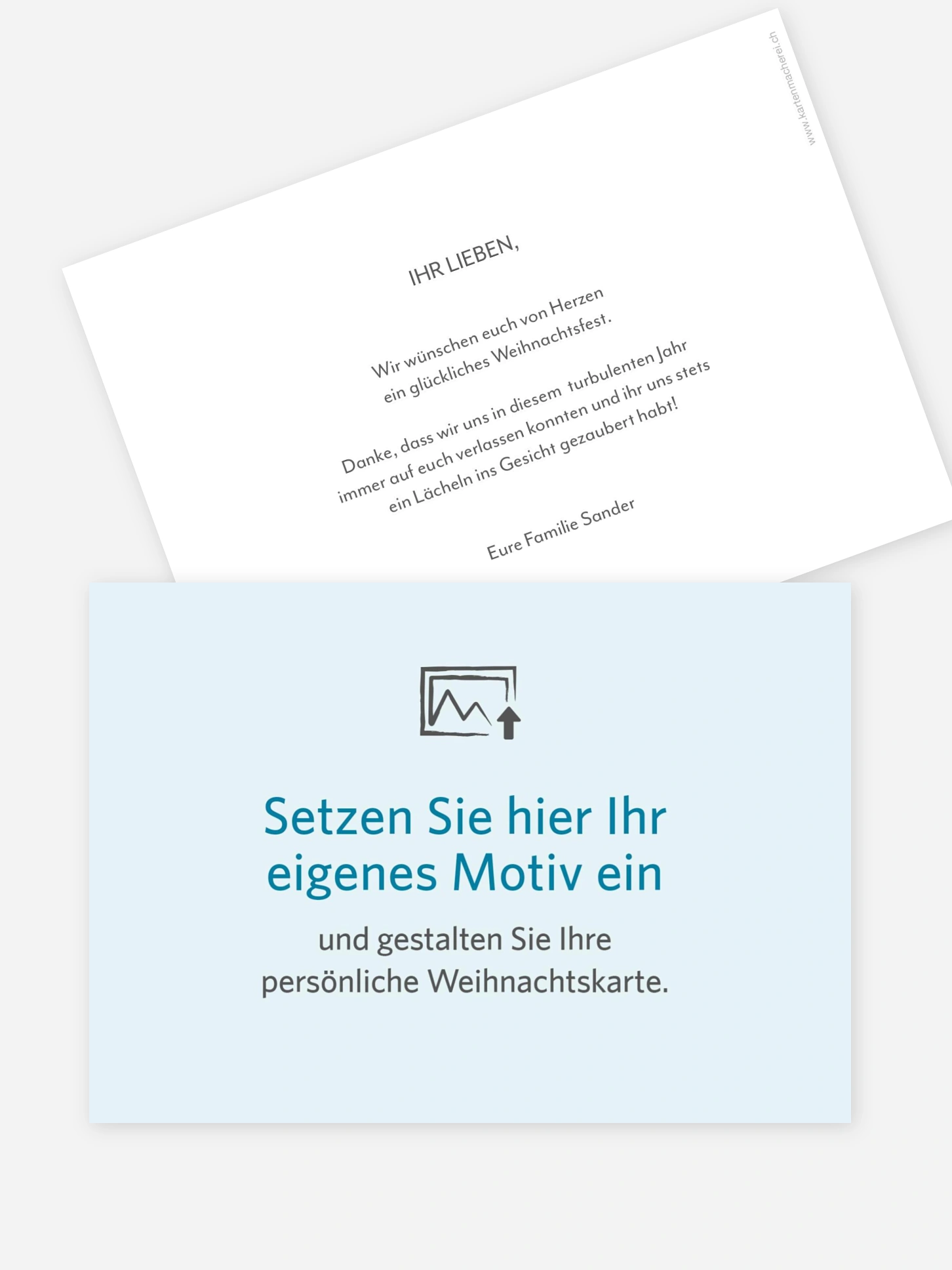 Weihnachtskarte Gestaltungsfreiheit