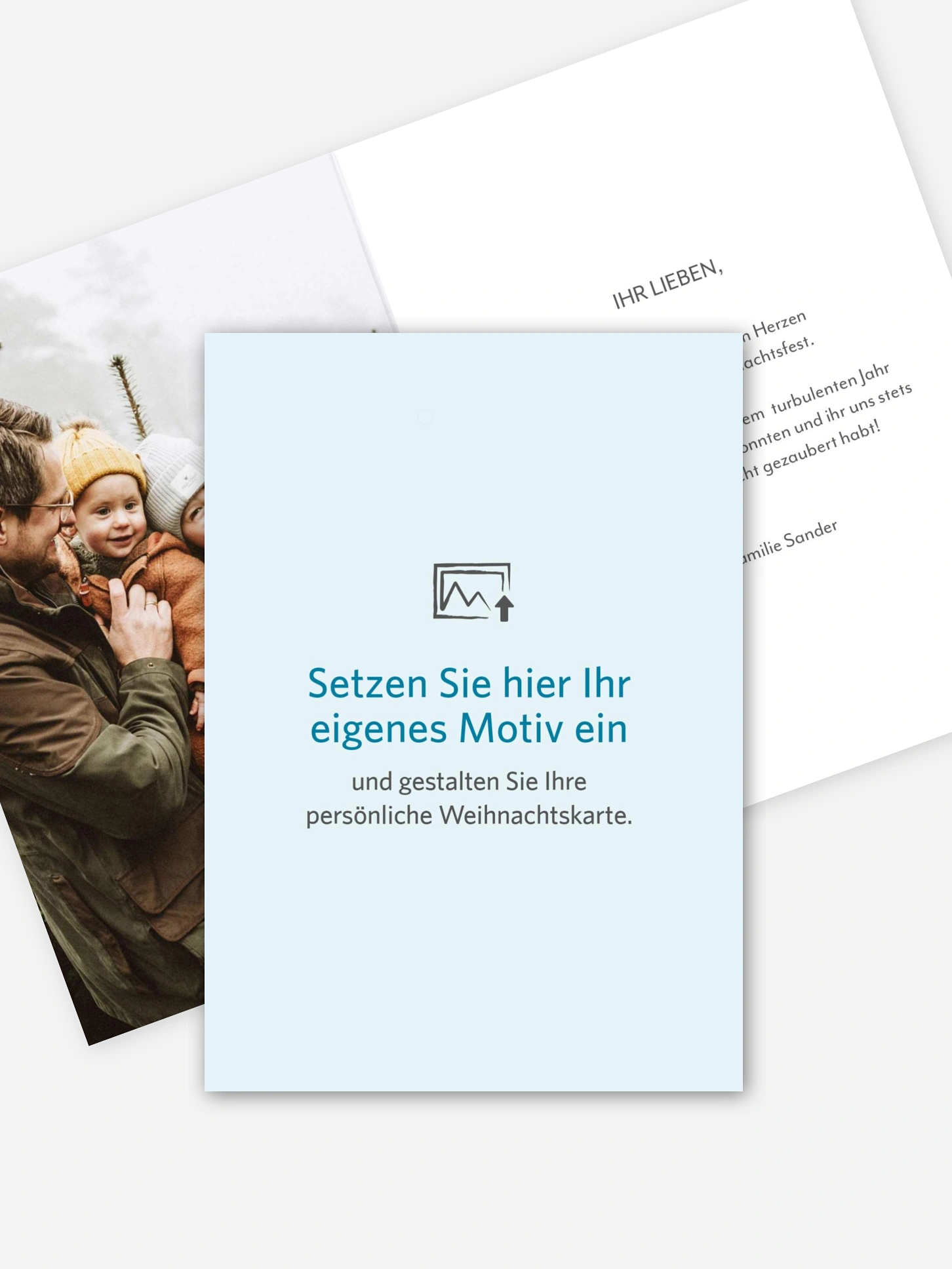 Weihnachtskarte Gestaltungsfreiheit