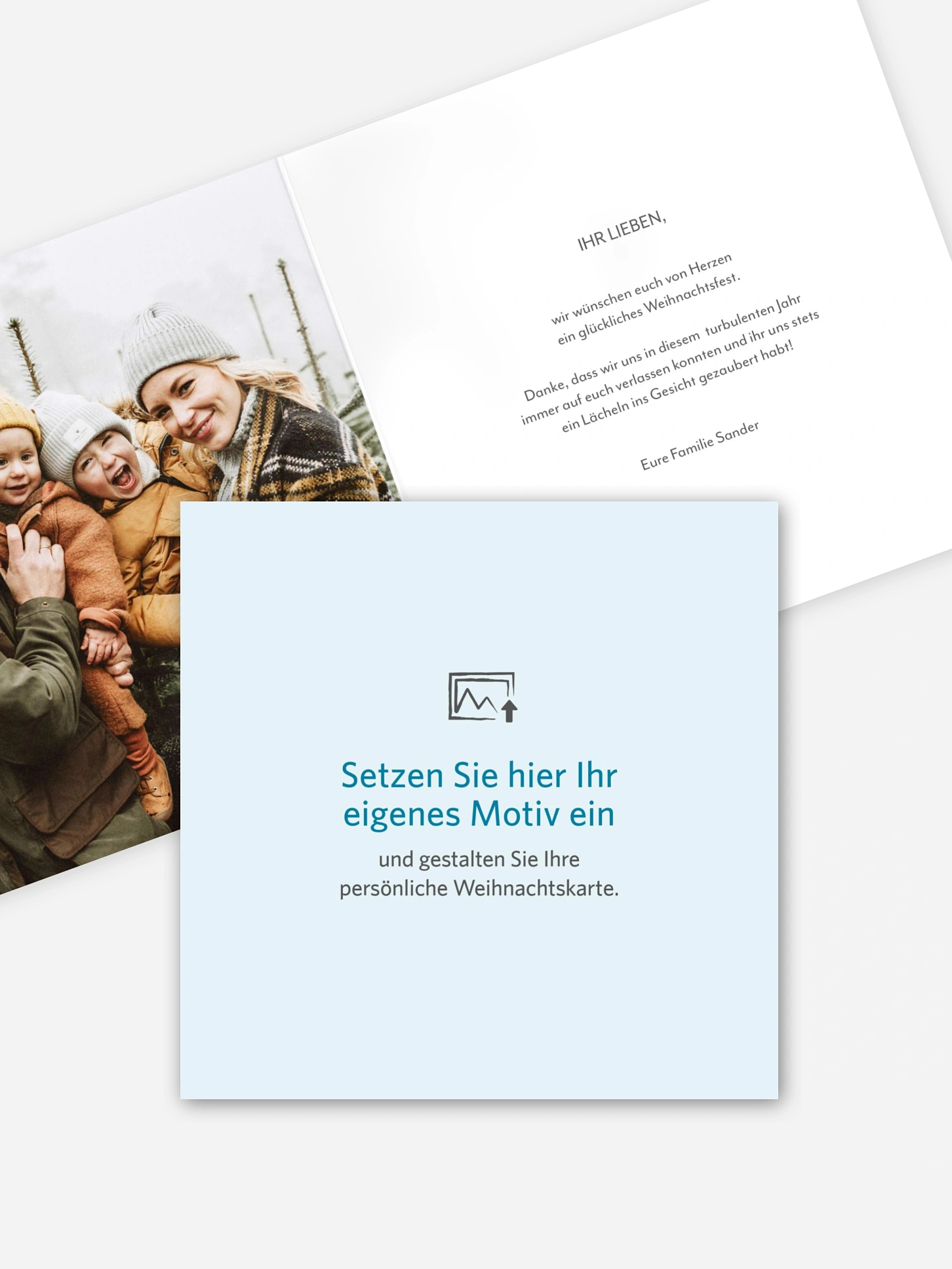 Weihnachtskarte Gestaltungsfreiheit