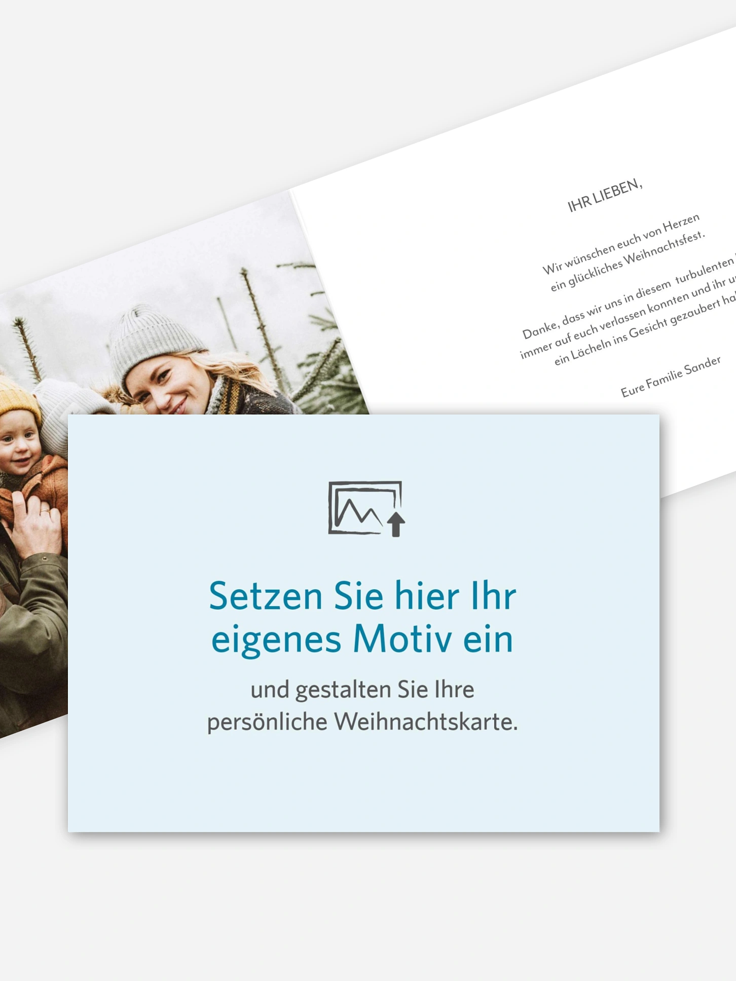 Weihnachtskarte Gestaltungsfreiheit