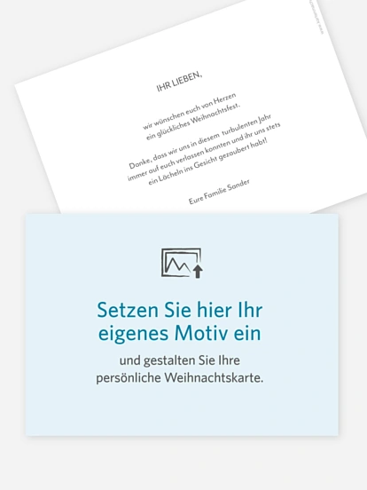 Weihnachtskarte Gestaltungsfreiheit