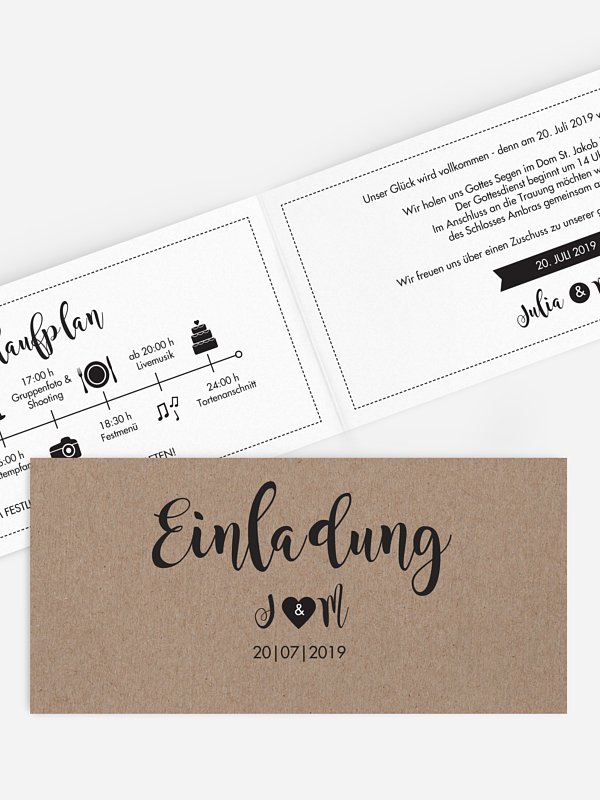 Hochzeitseinladung Piktogramm