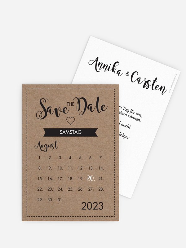Save-the-Date Karte Piktogramm