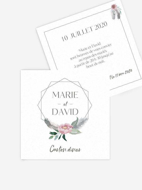 Carton d'invitation Boho Dreams