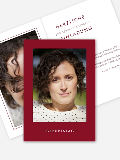 Einladung 40. Geburtstag Purist