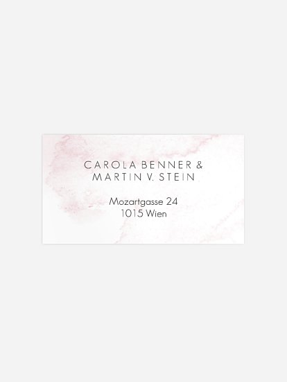 Empfängeraufkleber Hochzeit Protea