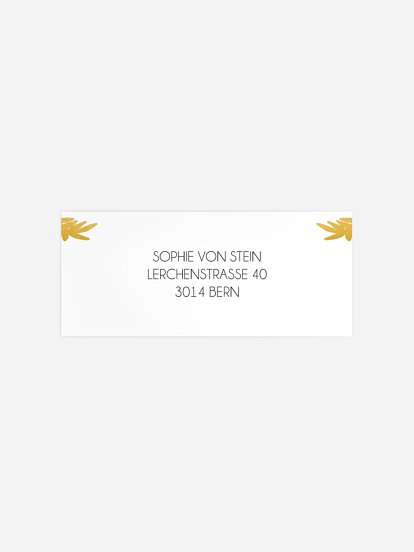 Absenderaufkleber Konfirmation und Kommunion Friedenstaube