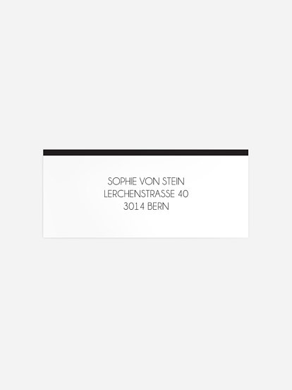 Absenderaufkleber Konfirmation und Kommunion Initiation