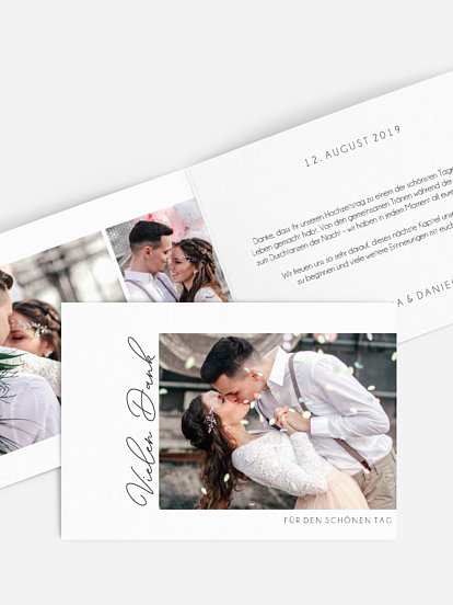 Dankeskarte Hochzeit Forever