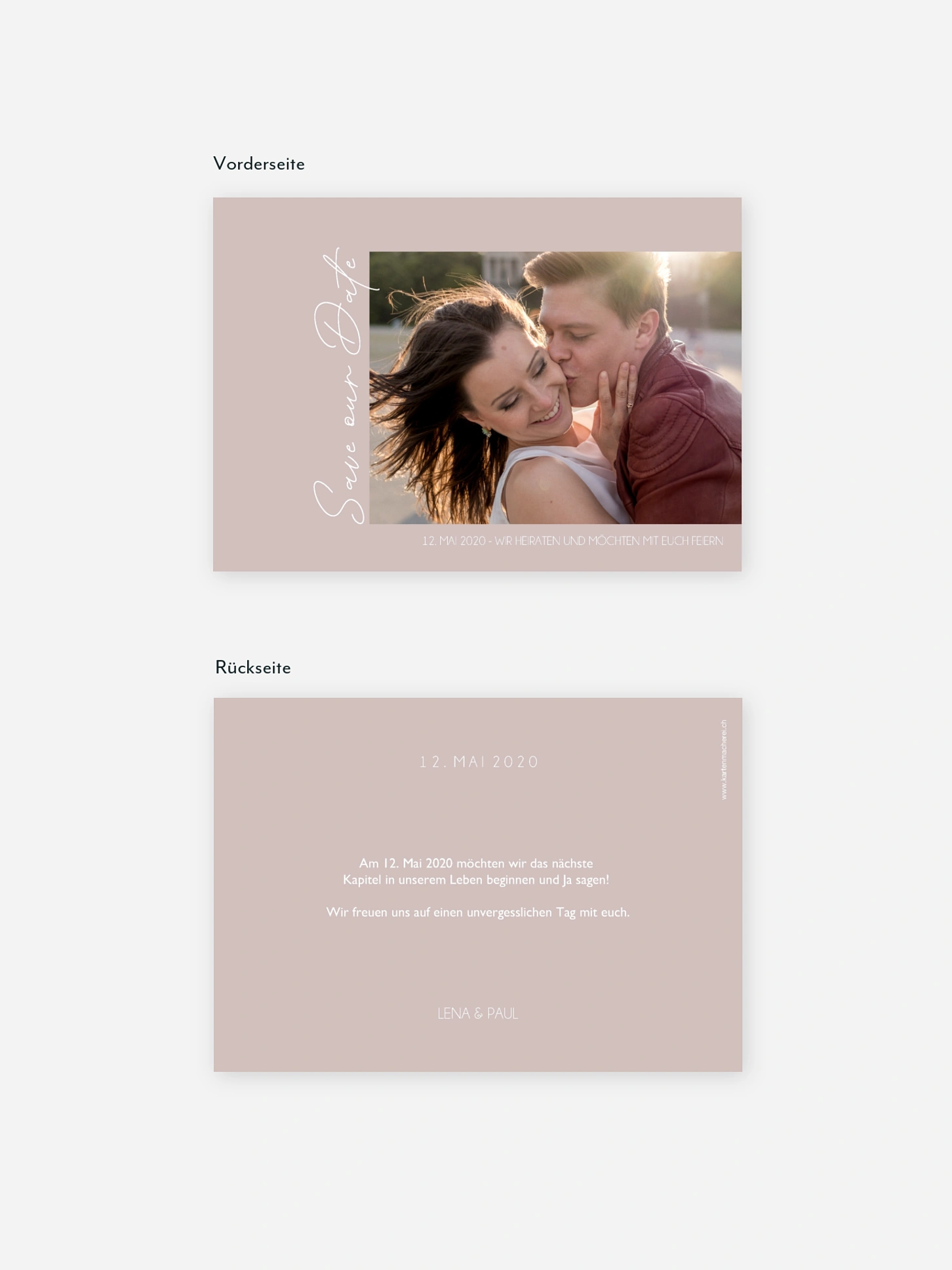 Save-the-Date Karte Forever