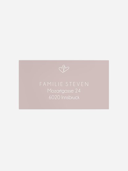 Empfängeraufkleber Hochzeit Forever