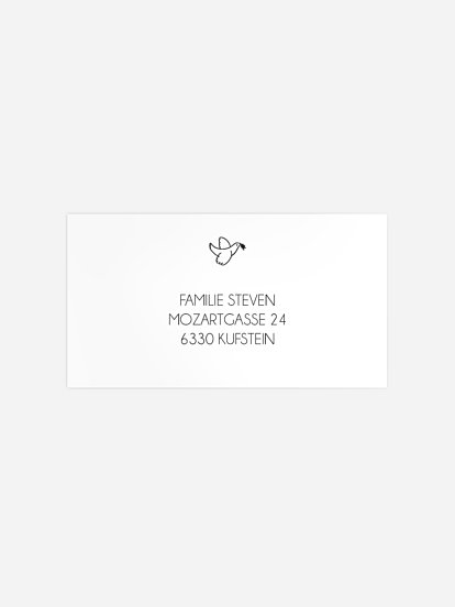 Empfängeraufkleber Konfirmation und Kommunion Initiation