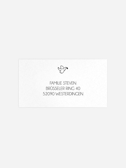 Empfängeraufkleber Konfirmation und Kommunion Initiation