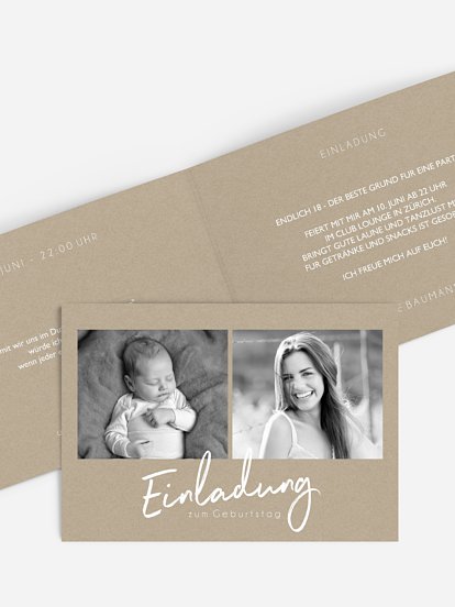 Einladung 18. Geburtstag Grosser Tag